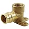 Apollo 3/4 in. Brass PEX-A Expansion Barb x 1/2 in. FPT Adapter Reducing 90-Degree Drop-Ear Elbow EPXDEE3412 - alternate 1